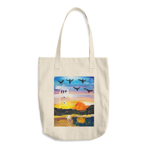 Cotton Tote Bag | Artwork by Rosinni